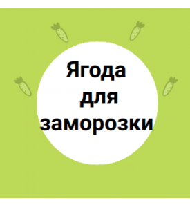 Ягода для заморозки