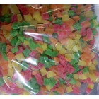 Ананасы цукат кубиком разноцветный, 1 кг